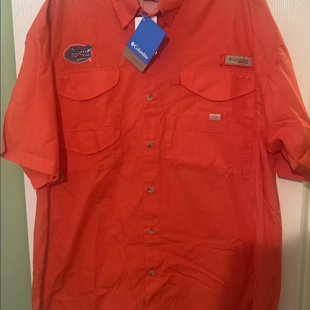 Columbia PFG Florida Gators Shirt L NCAA Official Product